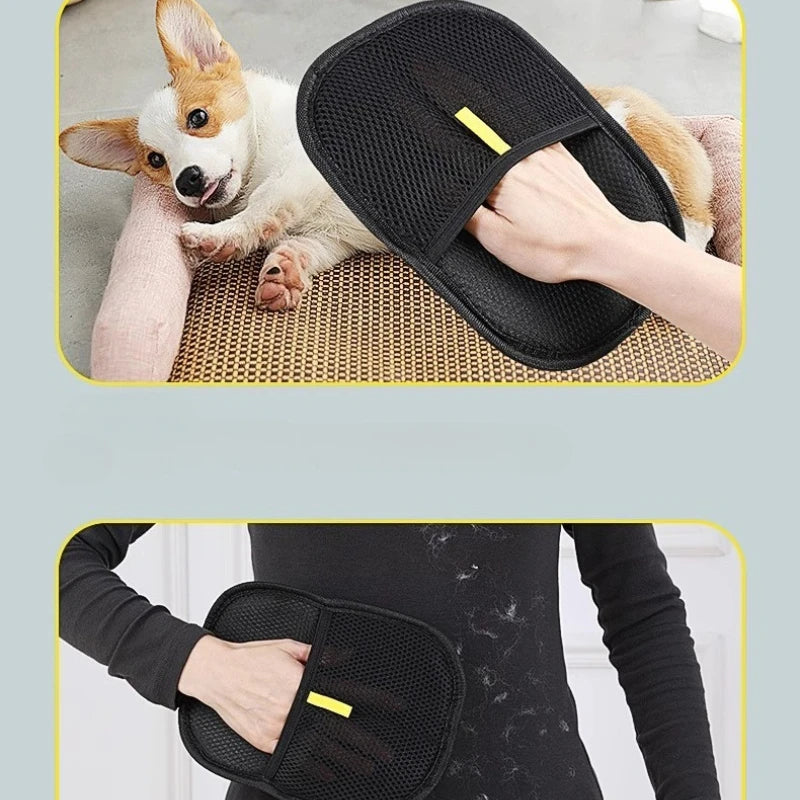Removedor de pelo para mascotas portátil y lavable – Guantes para eliminar pelos de la ropa – Productos de limpieza para mascotas – Accesorios para mascotas.