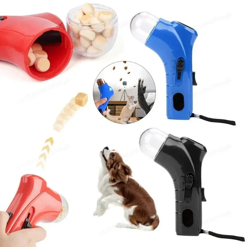 Dog and Cat Snack Dispenser Portable Interactive Training Tool with Aerodynamic Treat Durable Bite Resistant Large Capacity Snac