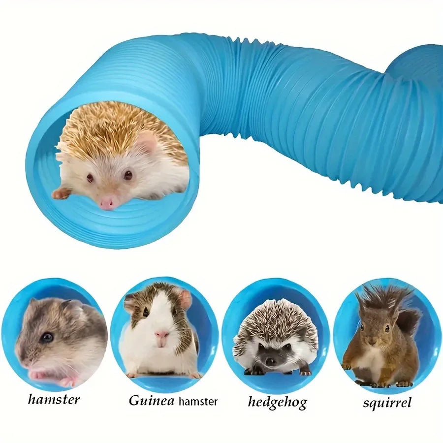 Small Pet Fun Tunel Telescopic 100cm Pipe Ferret Supplies Training Channel Tubes Hamster Toys Small Hamster Accessories