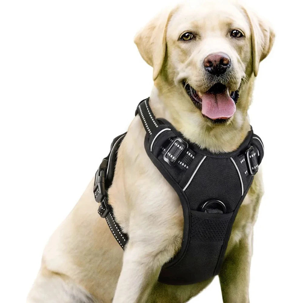 Arnés tipo chaleco para perros medianos y grandes – Cómodo, resistente y seguro