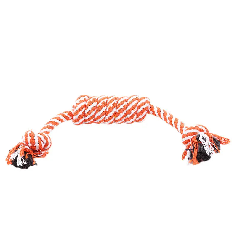 Dog Chewing Toys Puppy Colorful Cotton Knot Toy Juguetes Para Perro Durable Braided Bone Rope Funny Tool Игрушки Для Собак