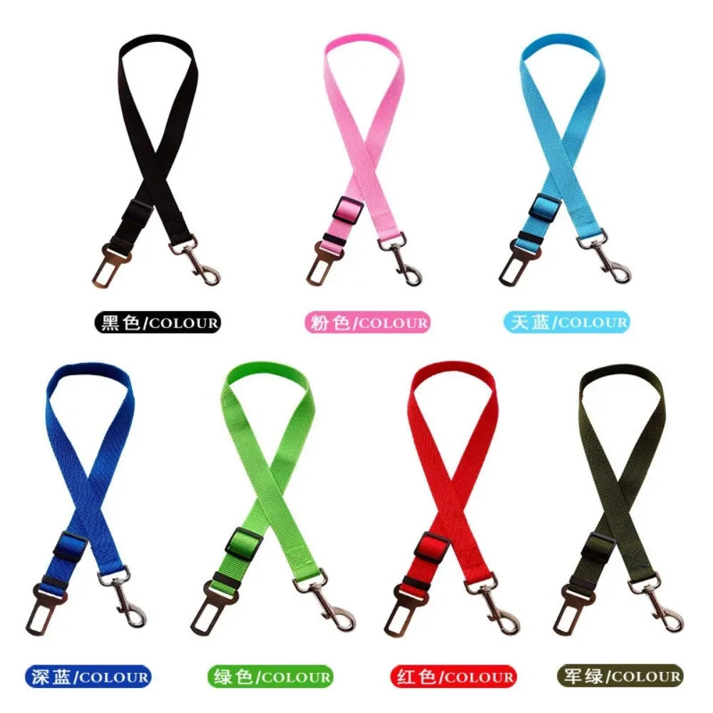 Cinturón de seguridad para perros y gatos – Ajustable y resistente