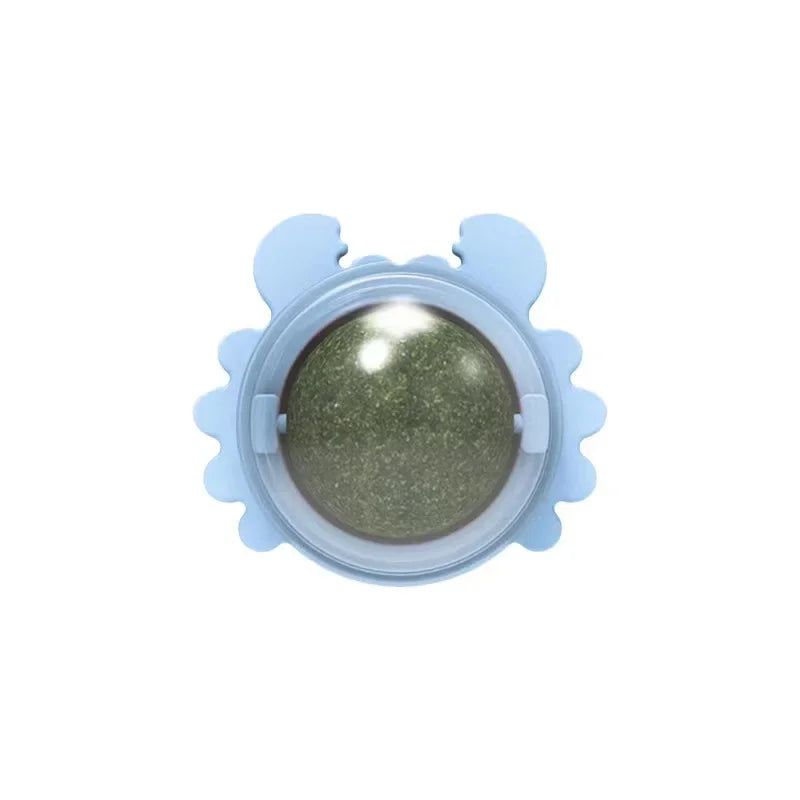 Catnip Cat Toys Wall Ball Clean Mouth Promote Digestion Pet Toys for Cats Kitten Candy Licking Snacks Mint Ball Cat Accessories
