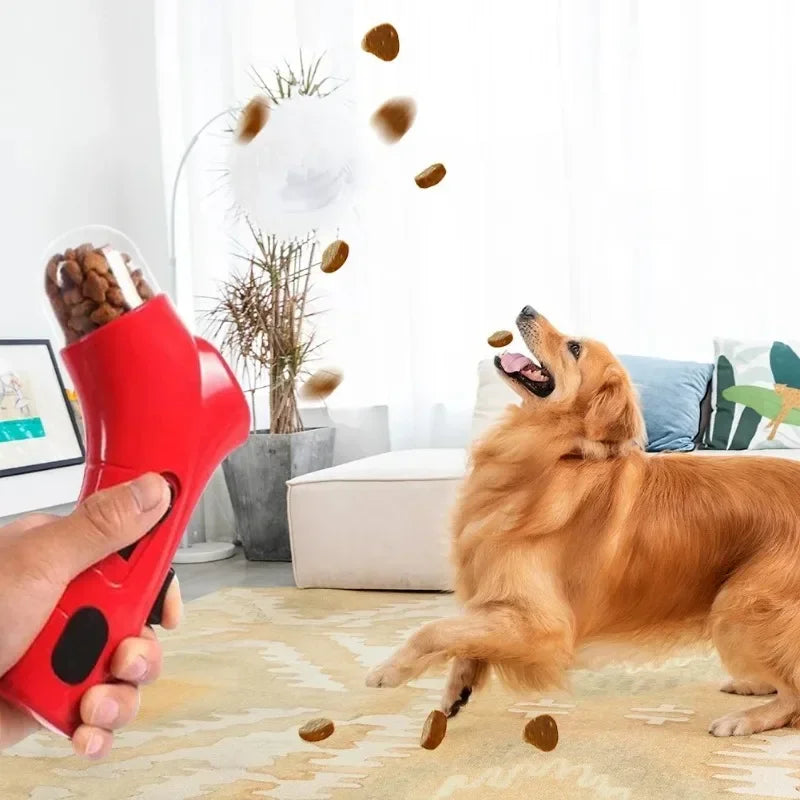 Dog and Cat Snack Dispenser Portable Interactive Training Tool with Aerodynamic Treat Durable Bite Resistant Large Capacity Snac