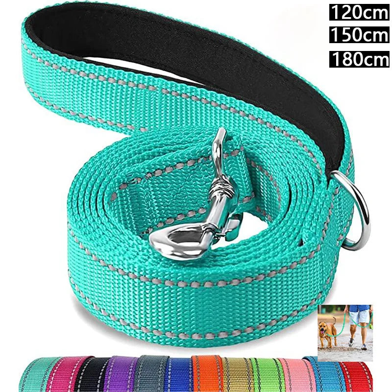 Correa reflectiva para perro – Arnés con collar, resistente y ajustable