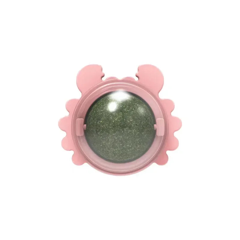 Catnip Cat Toys Wall Ball Clean Mouth Promote Digestion Pet Toys for Cats Kitten Candy Licking Snacks Mint Ball Cat Accessories