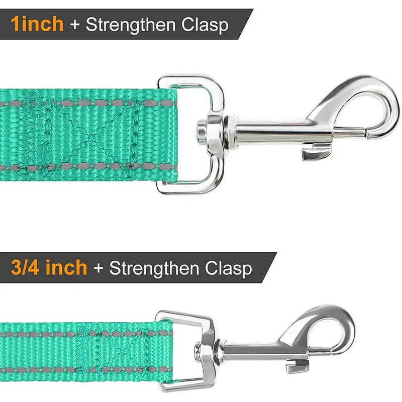 Correa reflectiva para perro – Arnés con collar, resistente y ajustable
