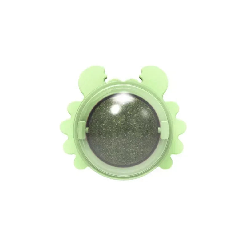 Catnip Cat Toys Wall Ball Clean Mouth Promote Digestion Pet Toys for Cats Kitten Candy Licking Snacks Mint Ball Cat Accessories