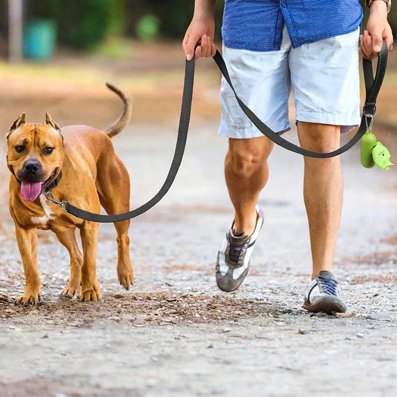 Correa reflectiva para perro – Arnés con collar, resistente y ajustable